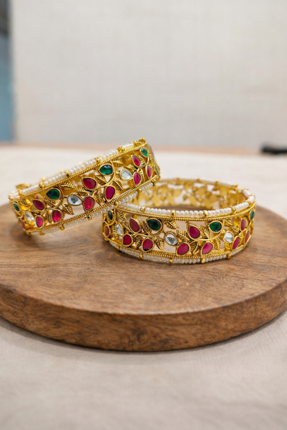 Jadav Heritage Bangles(Set of 2)