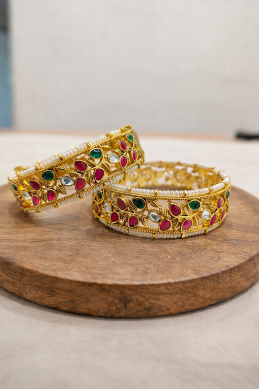 Jadav Heritage Bangles(Set of 2)