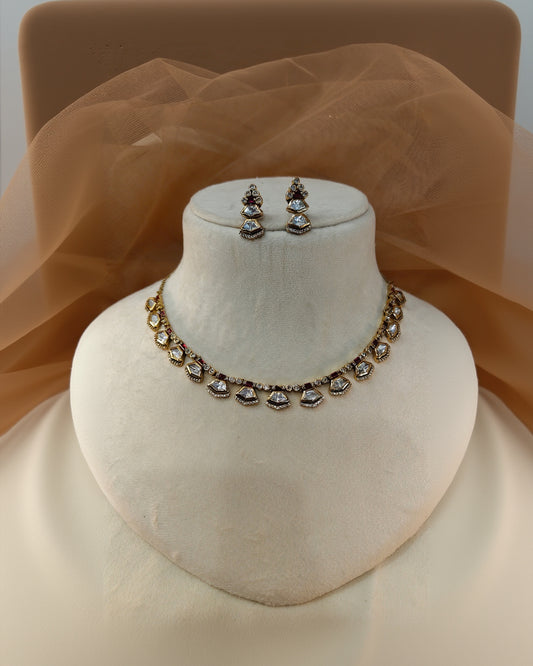 Moissanite Necklace Set-G423600