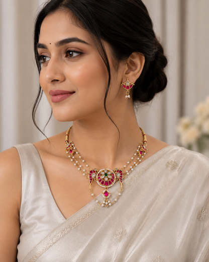 Jadav Kundan Necklace Set-G752100