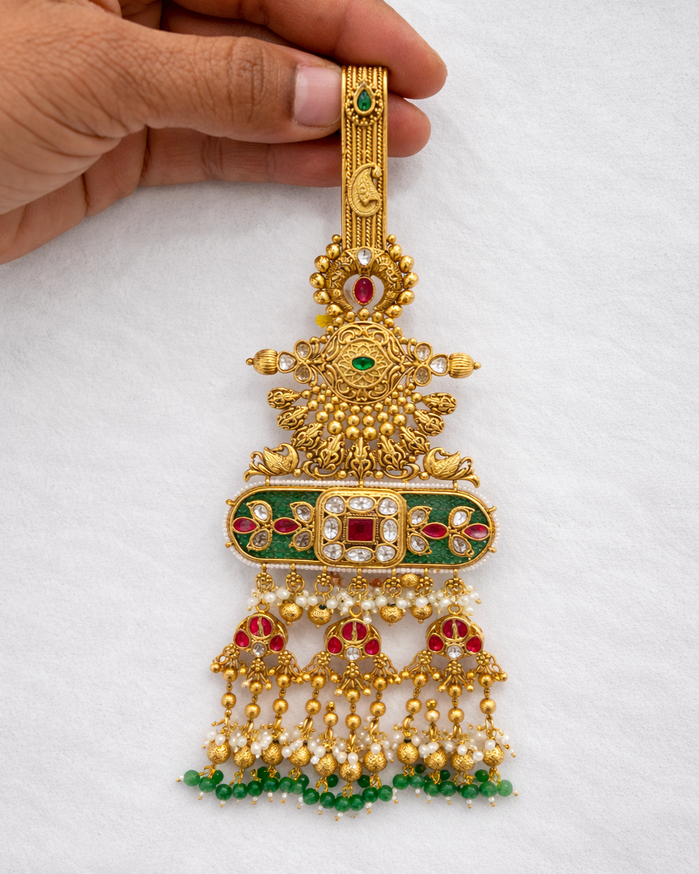 Gold-Toned  Heritage Chabi Challa / Judda-G354300