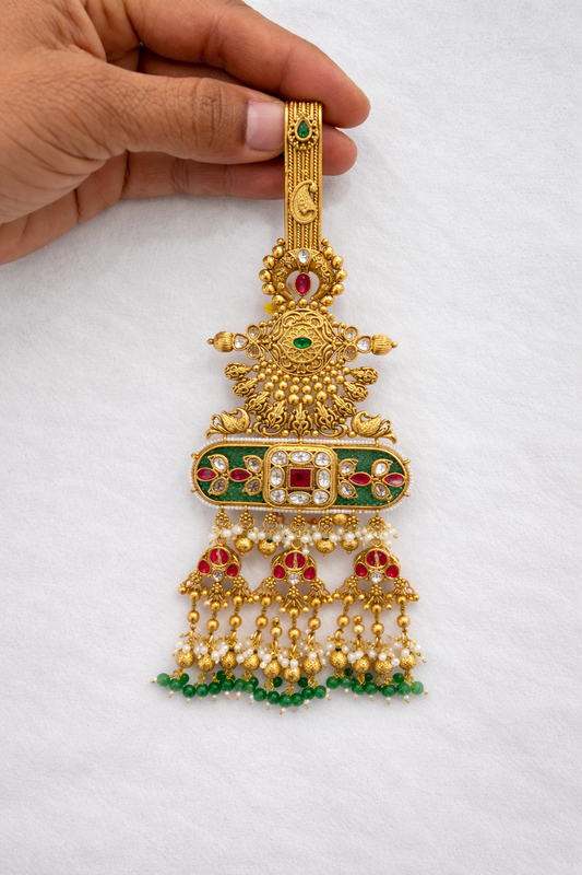 Gold-Toned  Heritage Chabi Challa / Judda-G354300