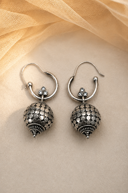 German Silver Earings-G45800