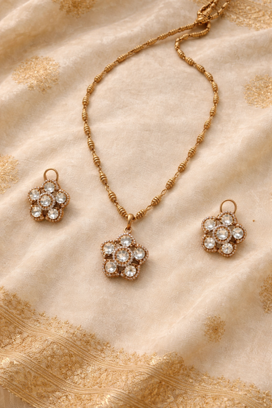 Mossonite Pendent Set-G351500