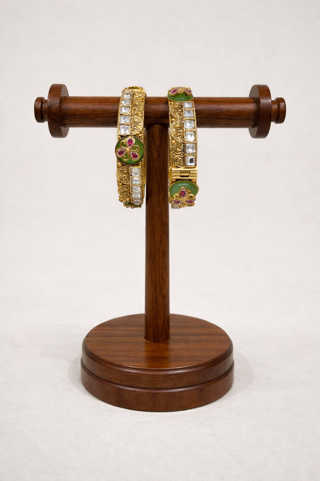 Heritage Mint Green Bangles (Set of 2)