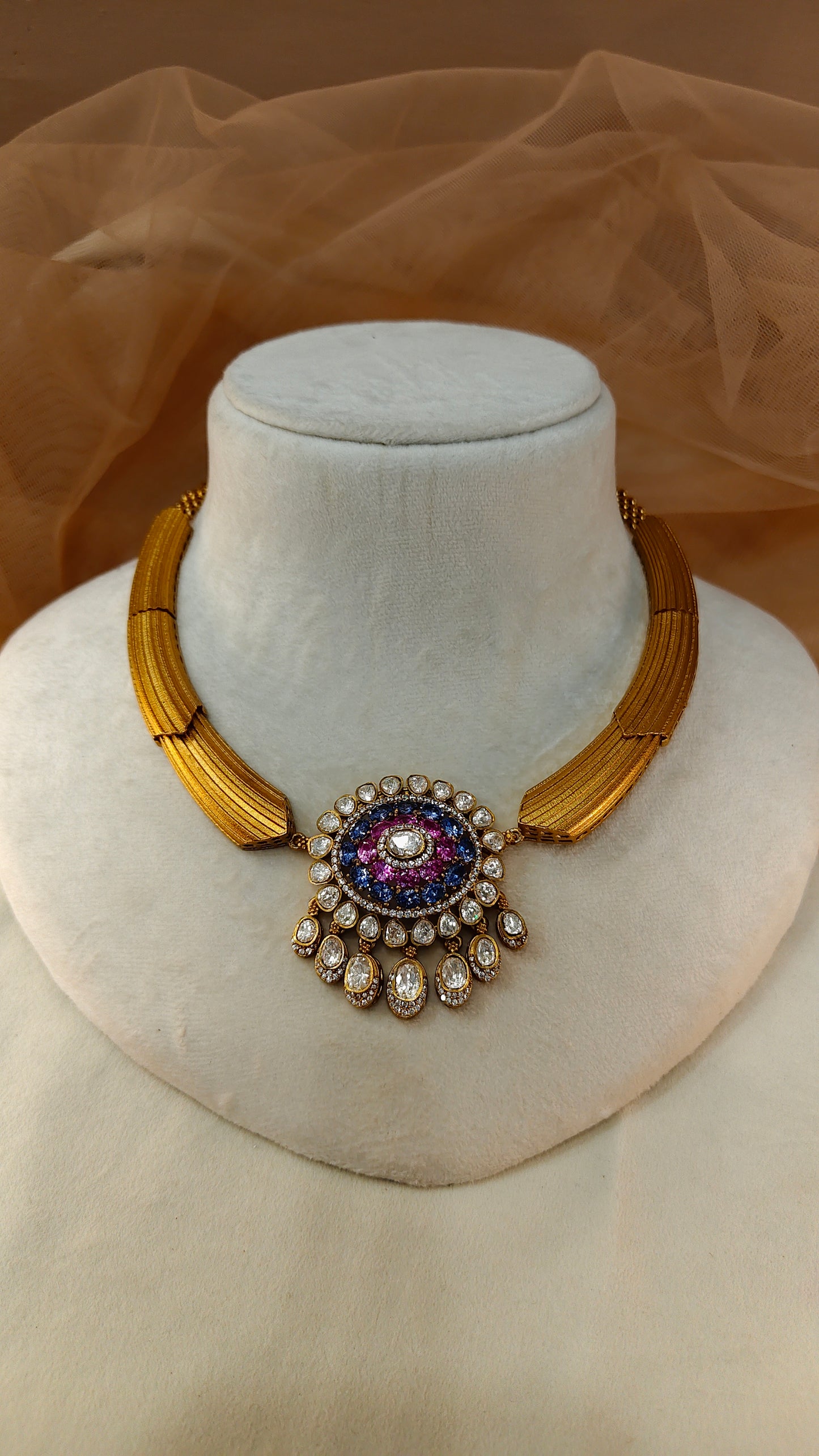 Moissanite Hasli Choker Set-G428800