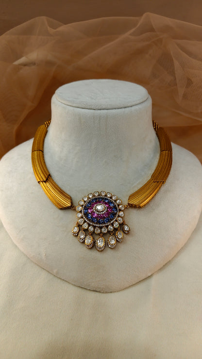 Moissanite Hasli Choker Set-G428800