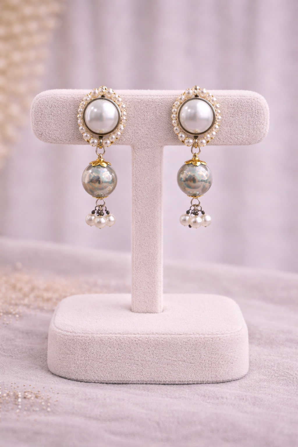 Oxidised Silver Dual-Tone Antique Haasil Necklace Set-G351300