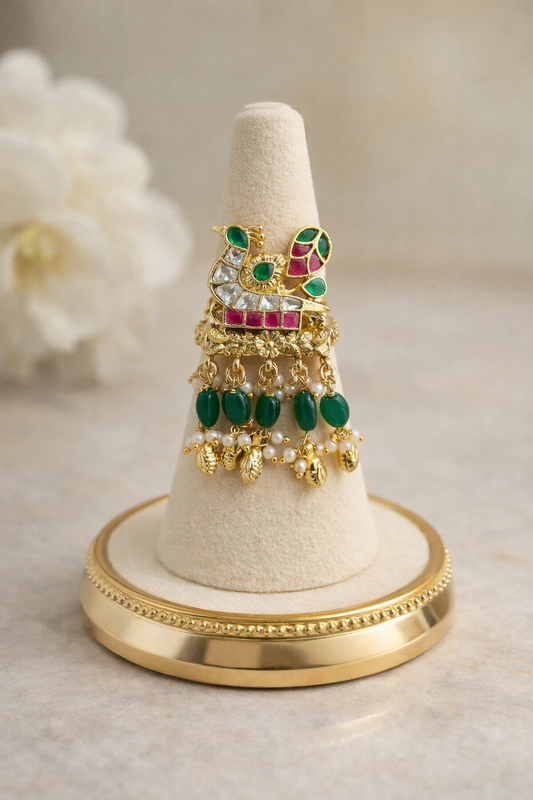 Jadau kundan ring