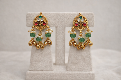 Jadav Heritage Matt Gold Plated Necklace Set