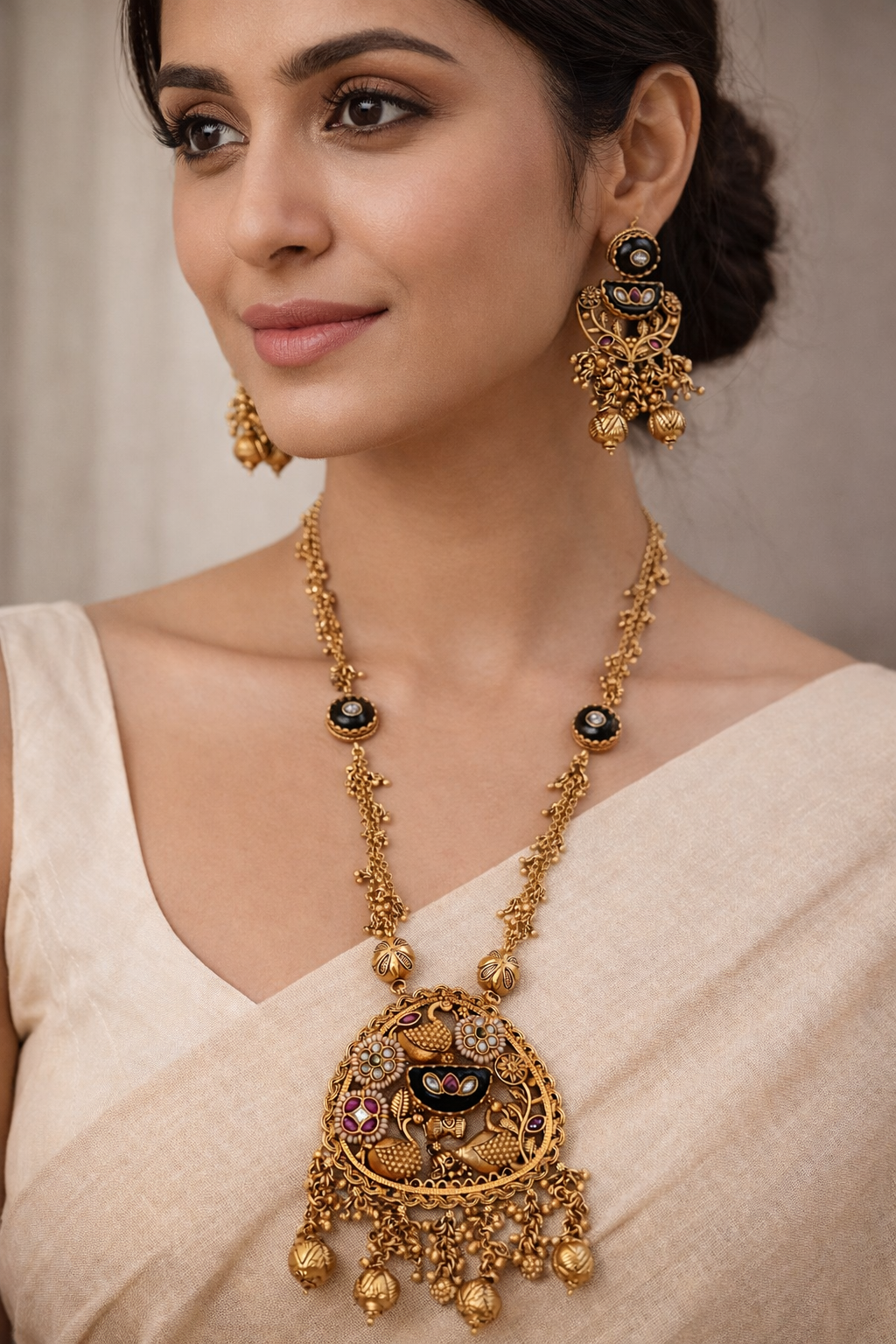 Heritage Lariat  Pendant set