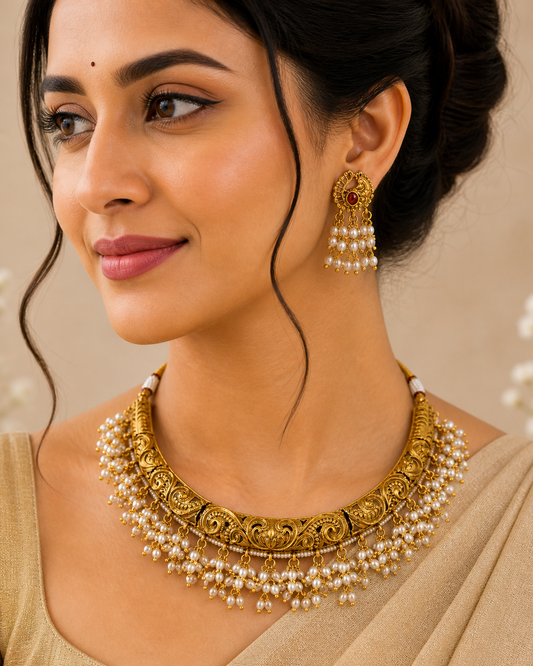 Gold-Tone Hasli Necklace Set-G751800