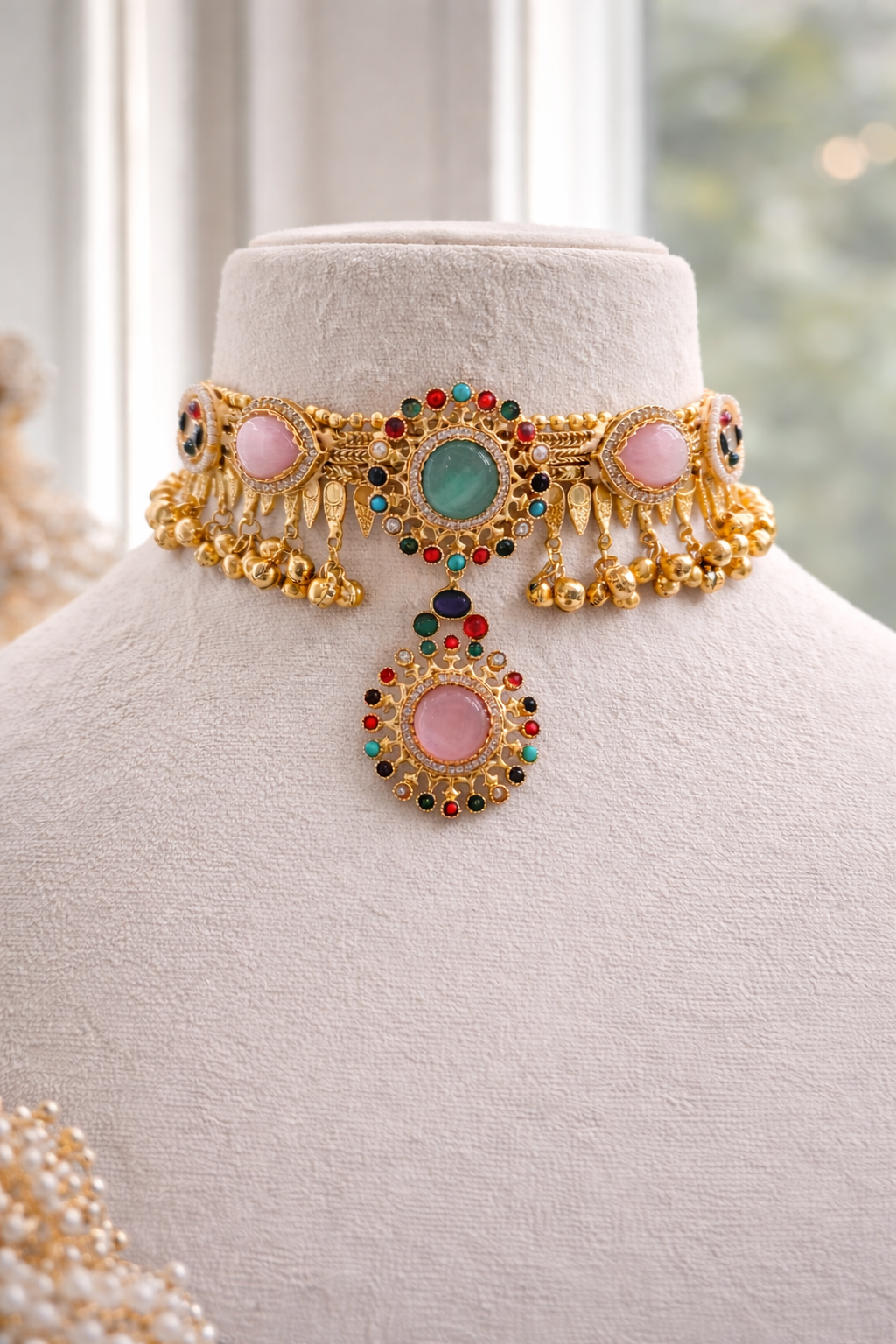 Fusion Heritage Multicolor Kundan Choker Set-G352300