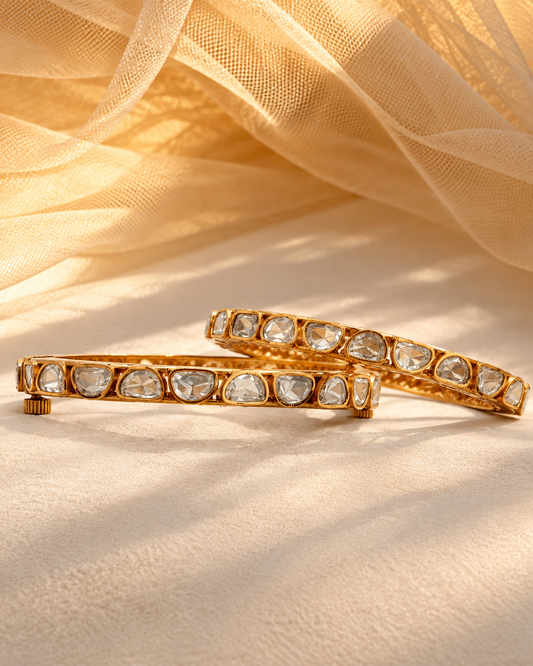 Moissanite Bangles-(Set of 2)-BGL2323
