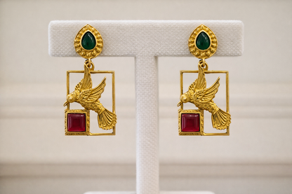 Fusion Bird Drop Earrings-G35900