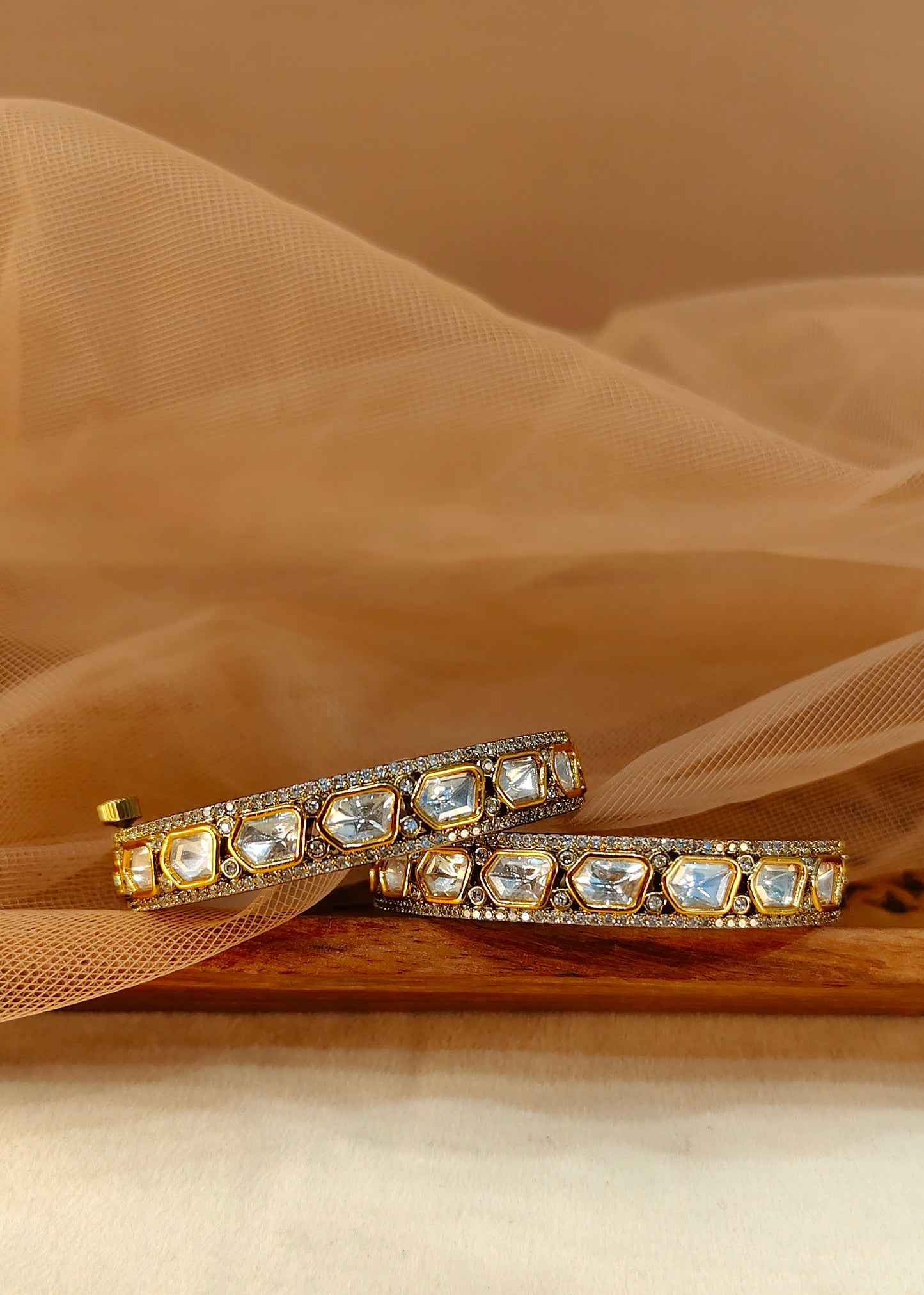 Moissanite Bangles(Set of 2)-G154300