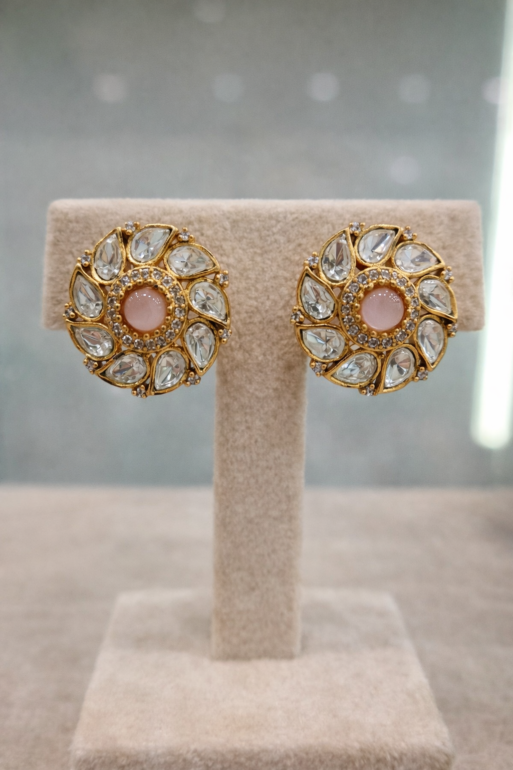 Gold-Plated Mossonite Necklace Set