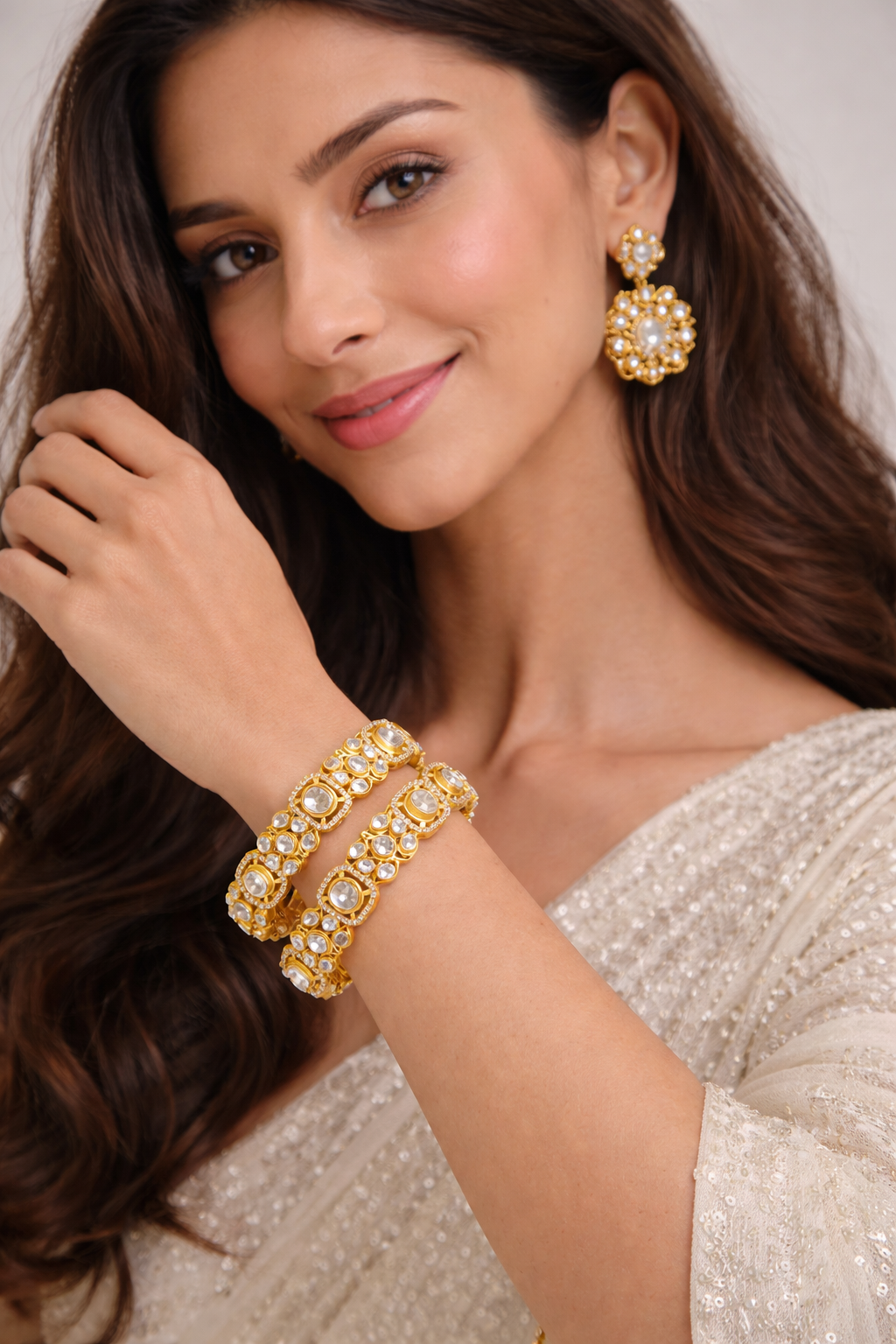 Mossainte Uncut statement bangles