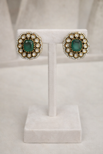 Victorian Emerald Pendant Set