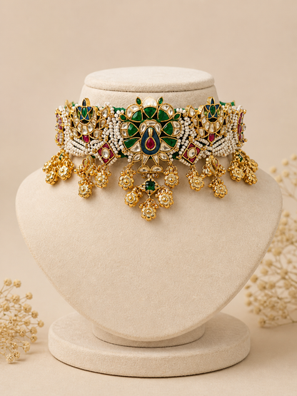 handcrafted Kundan choker set -G3511800