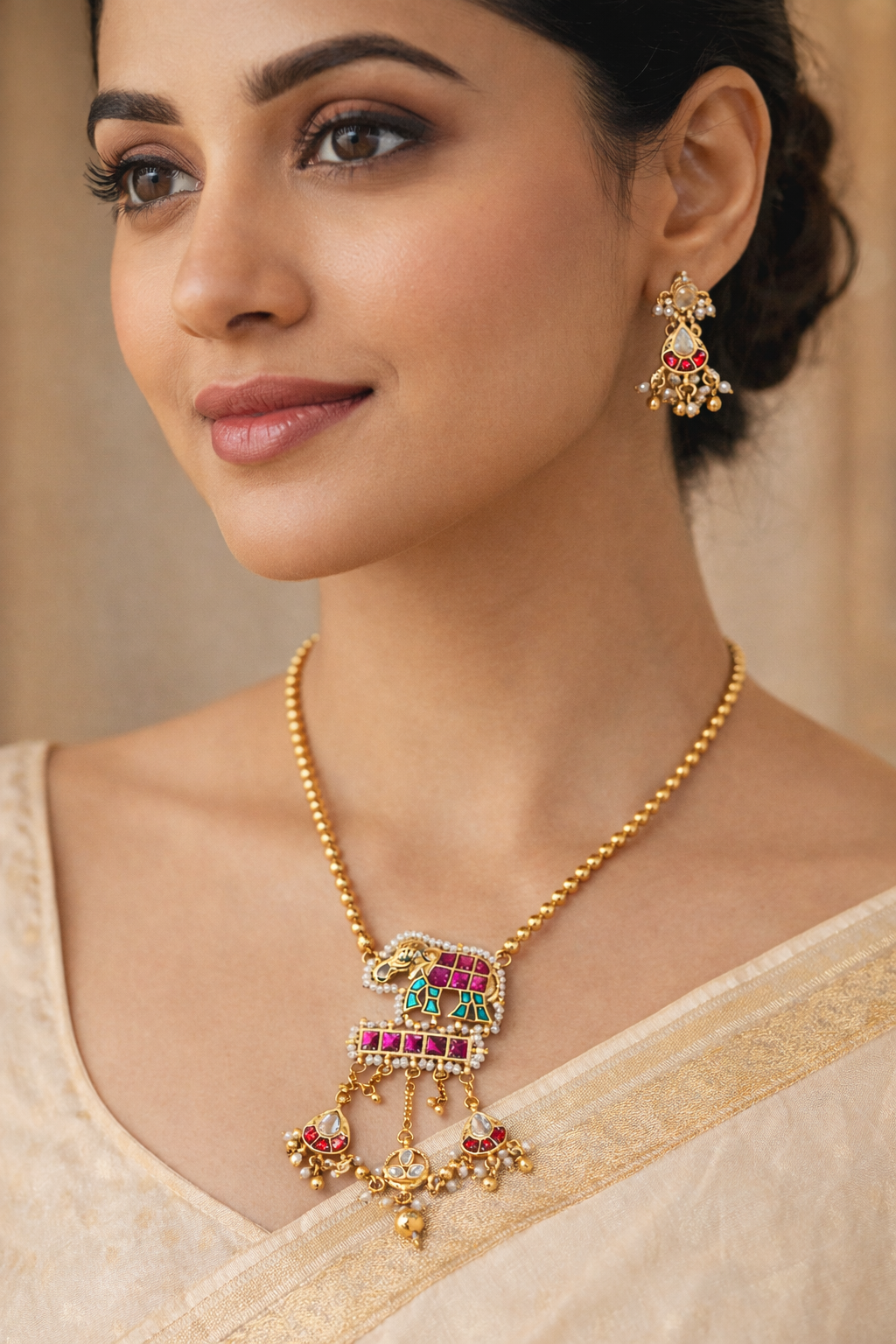 Elephant Heritage Pendant set