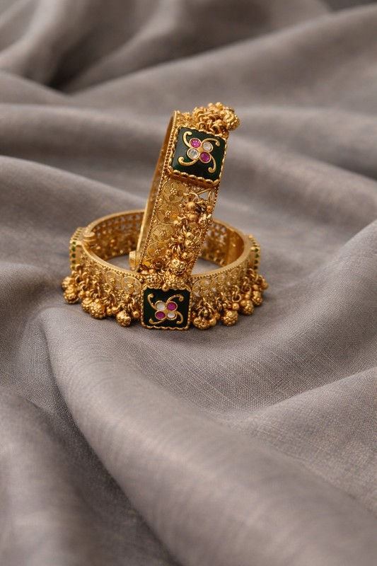Heritage Antique Bangles(Set of 2)