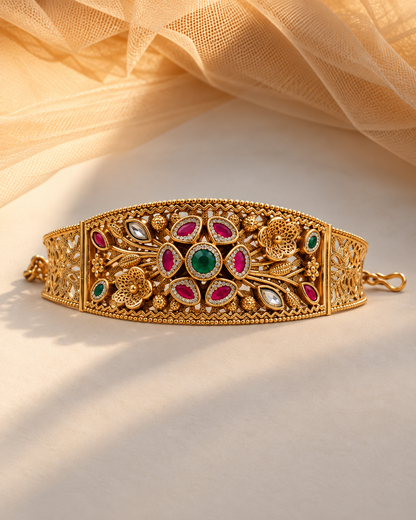 Gold plated Haritage Kada Bangles (Set of 1)