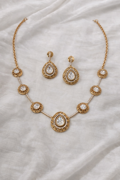 Victorian Mossonite Necklace Set