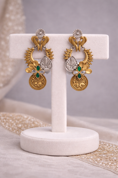 Fusion Gold-Toned Ganesha Pendant Set-G353400