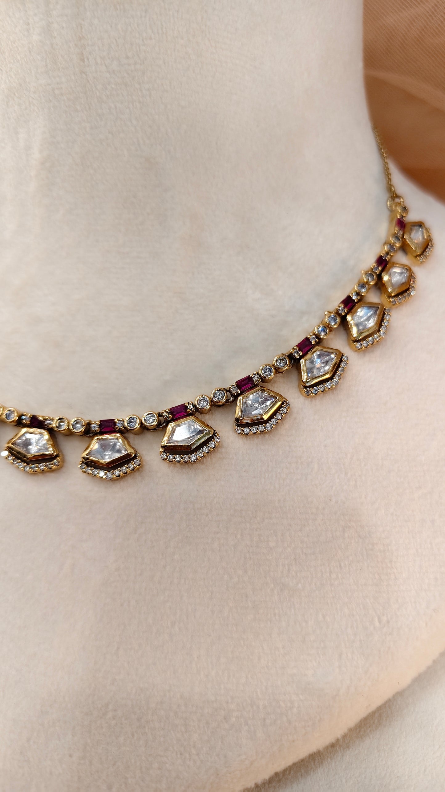 Moissanite Necklace Set-G423600