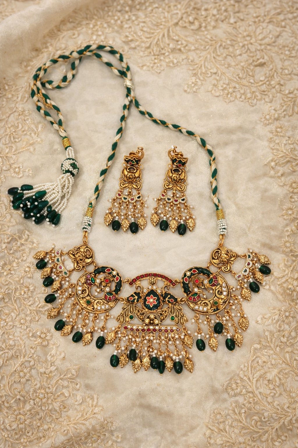 South Indian Bridal Temple Choker Set for Weddings & Festivals