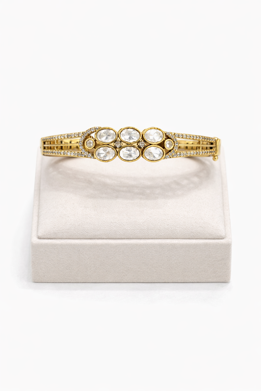 Gold-Toned Moissanite Kada