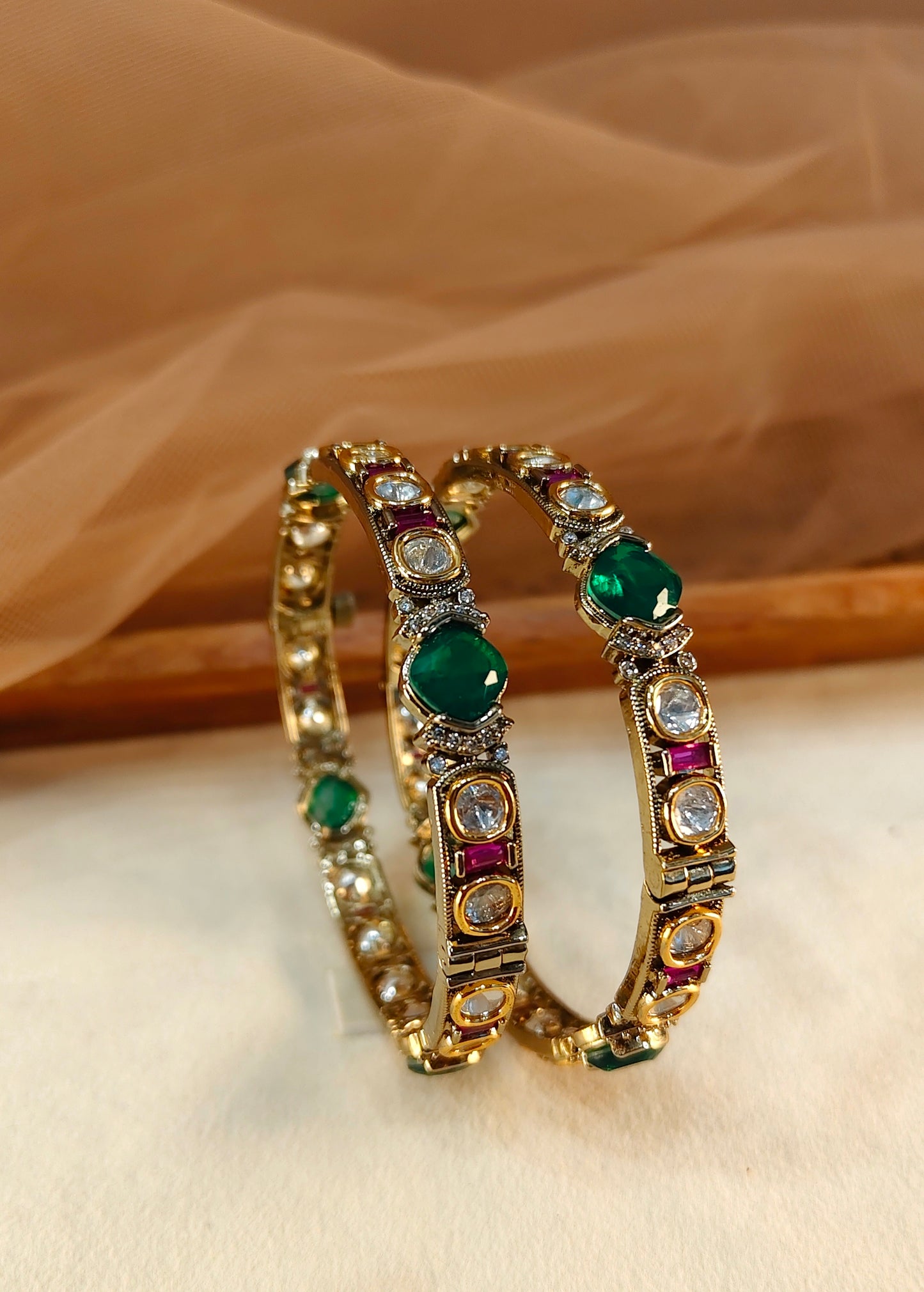 Moissanite Bangles(Set of 2)-G153600