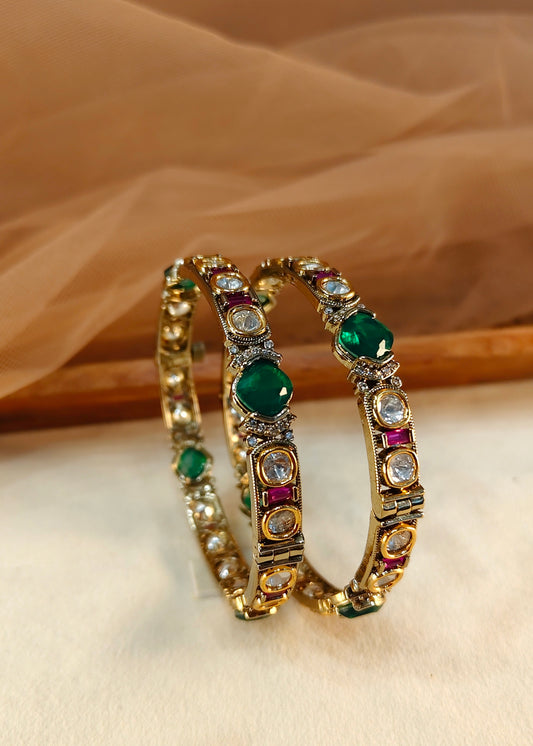 Moissanite Bangles(Set of 2)-G153600