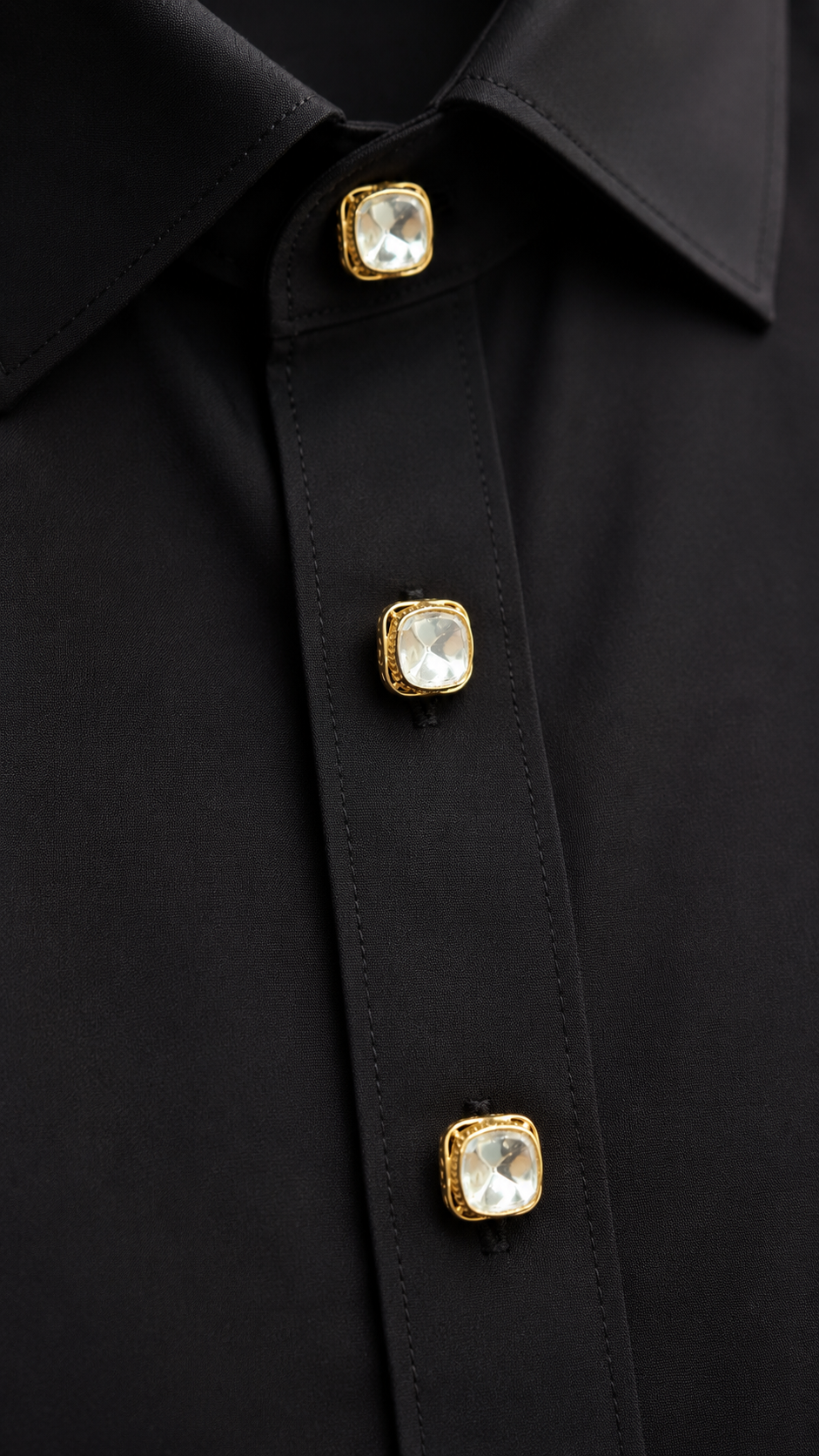 Moissanite-Studded Kurta Buttons-G351800(3psc)