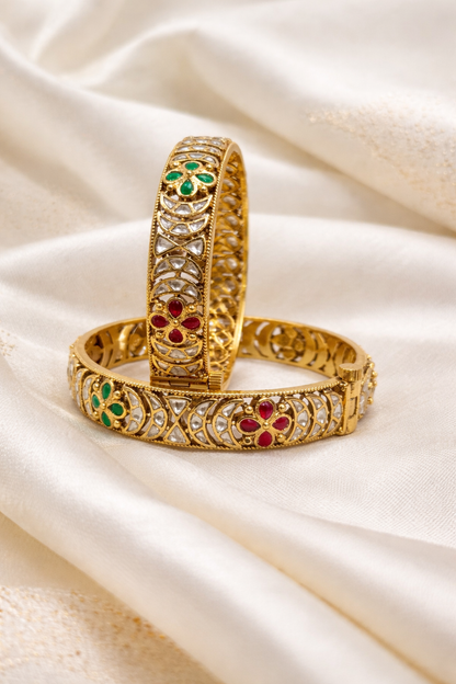 Jadav Heritage Bangles(Set of 2)