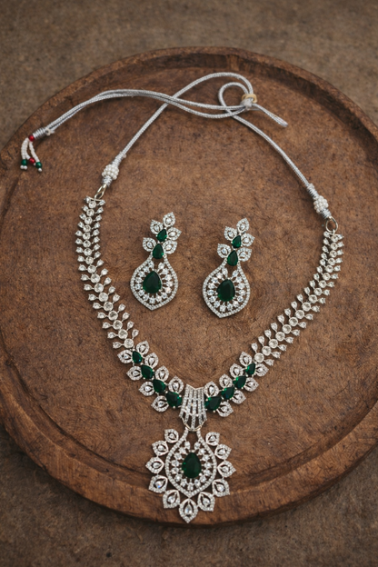 Zirconia & American Diamond Necklace