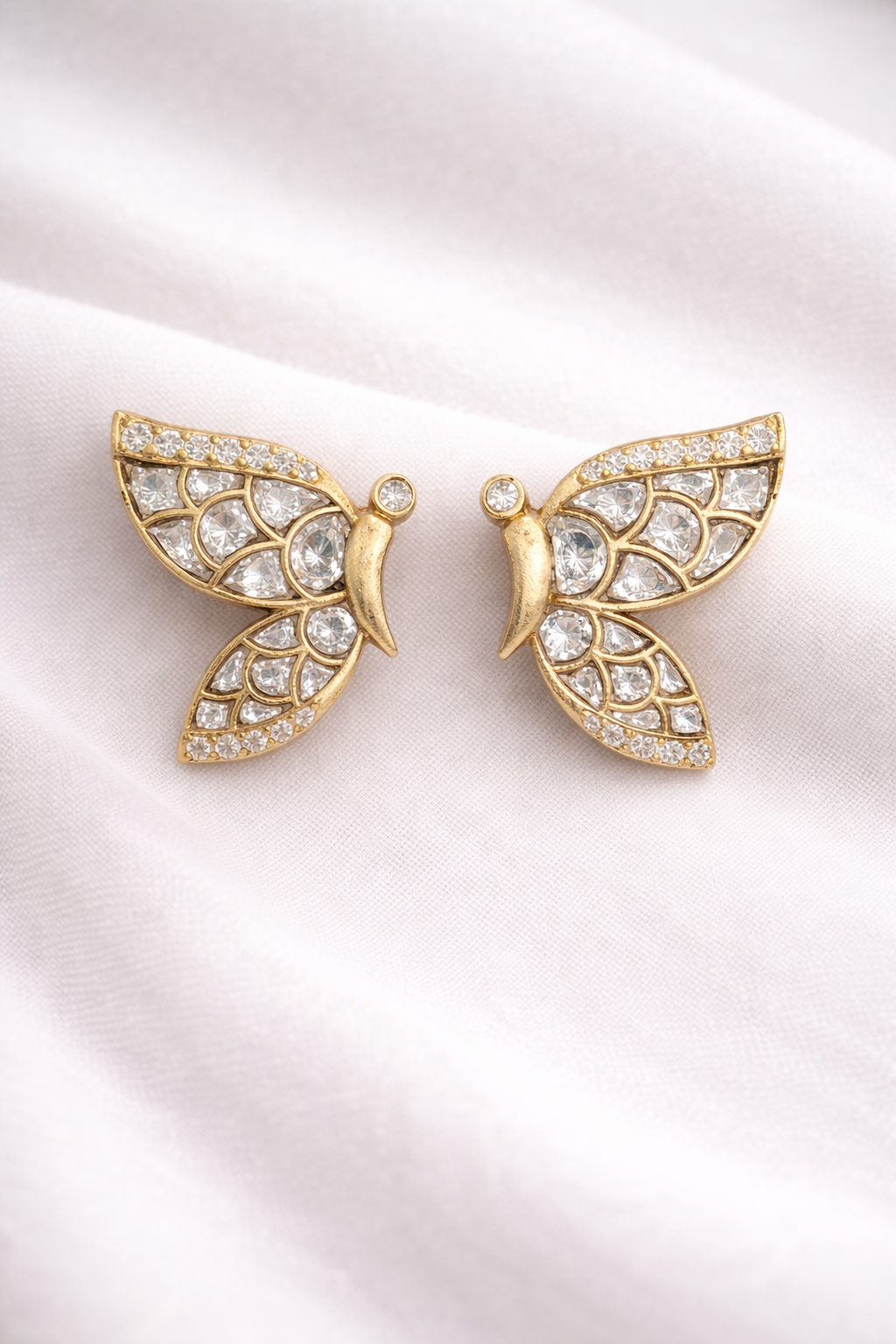Butterfly Jadau Kundan Studs-G35900