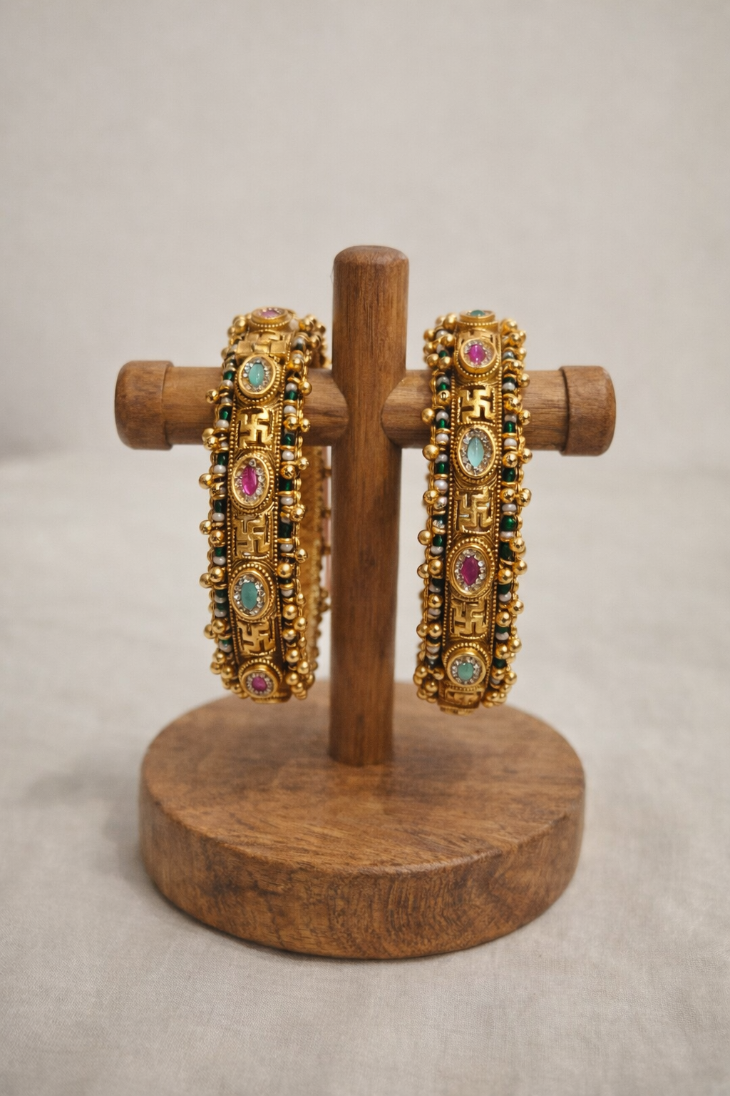 Heritage Temple Bangles (Set of 2)