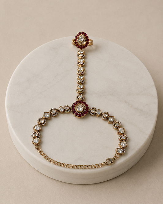 Moissanite Haath Phool/Hathpan/Hand Harness-G771900