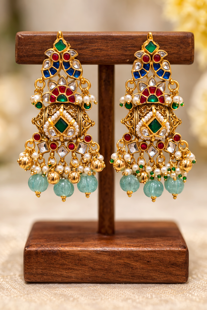 Heritage Kundan Polki Dodi Necklace Set