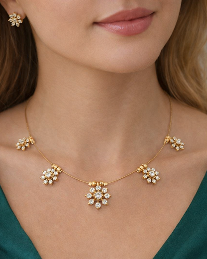 Invisible Star Design Necklace-G35300
