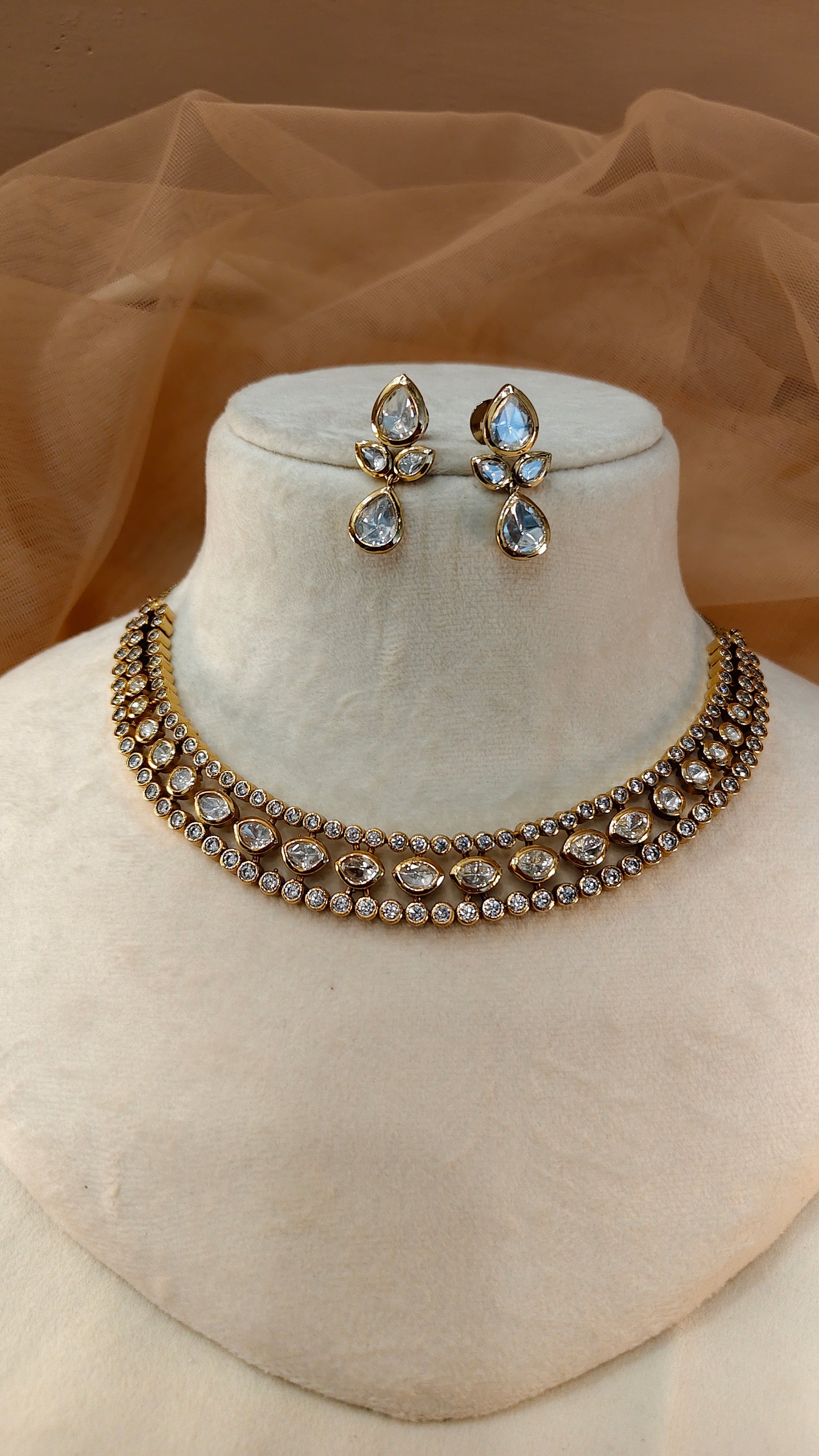 Moissanite Necklace Set-G425400
