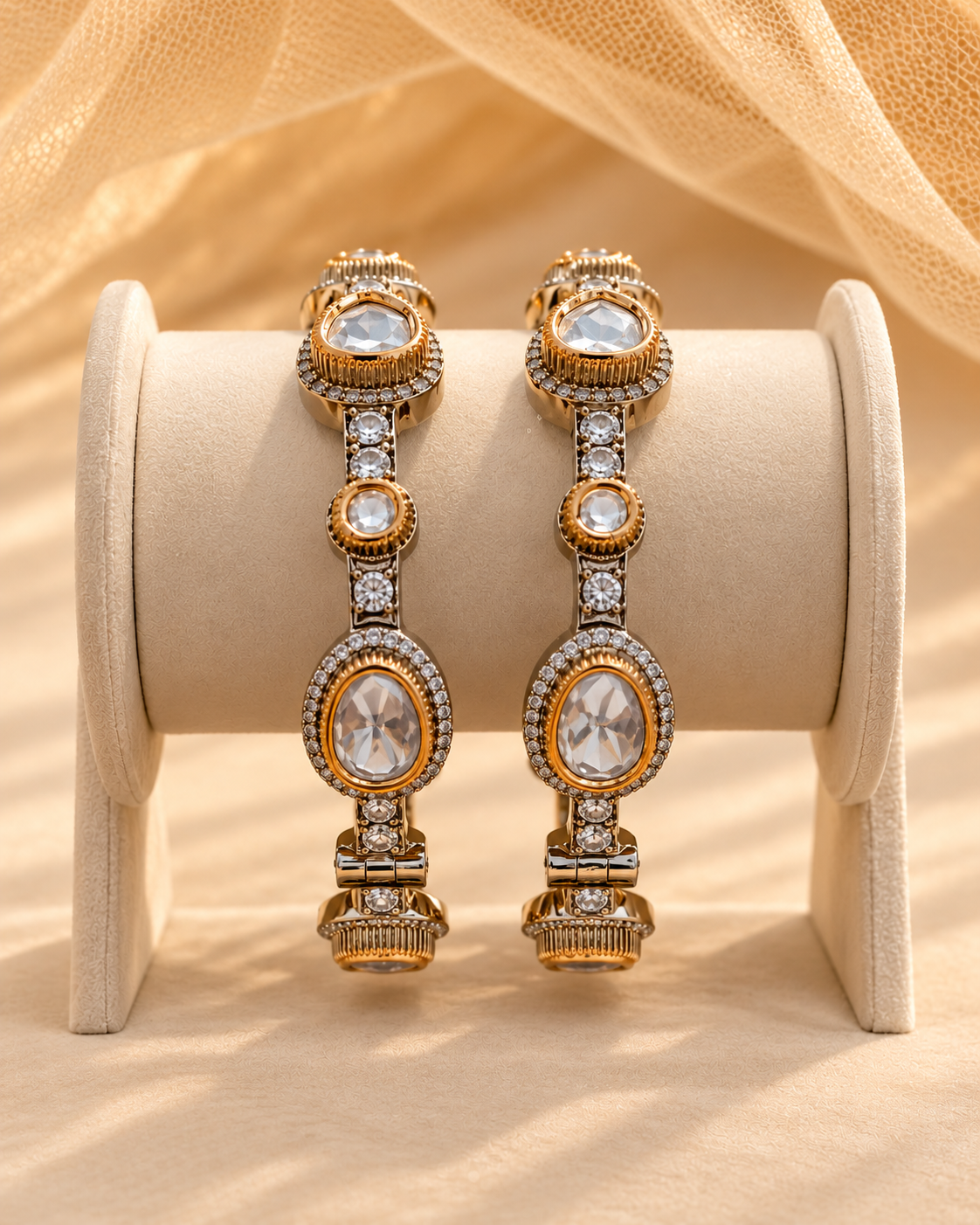 Moissanite Kada Bangles-BGL2325