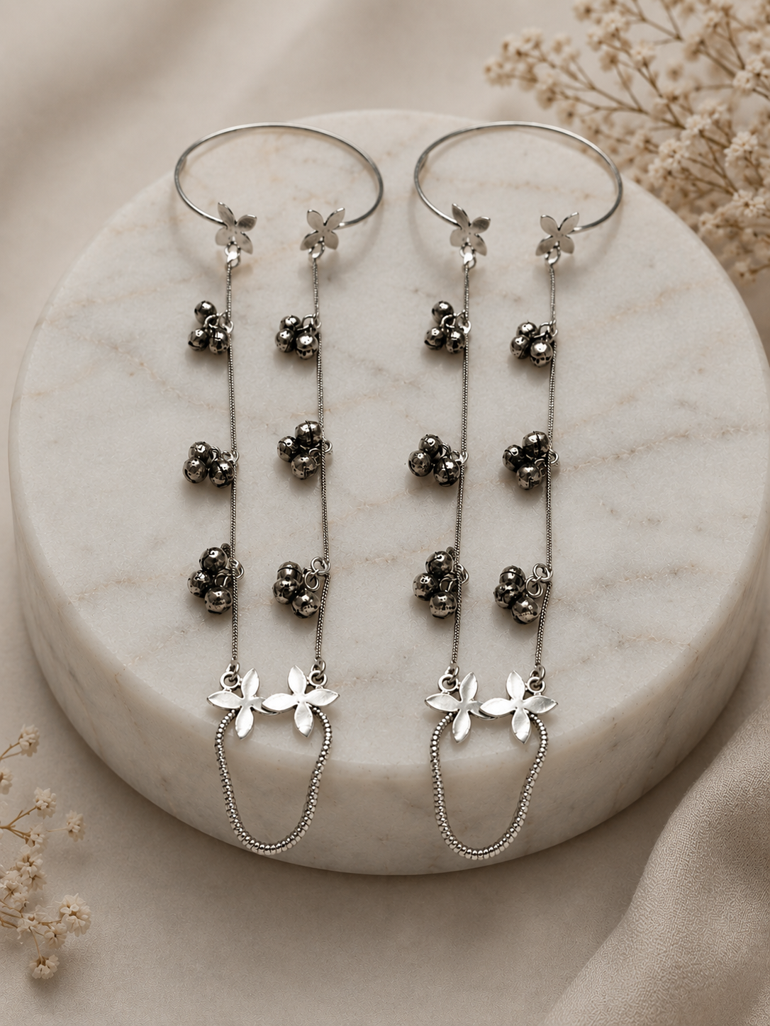 Oxidised Butterfly Haath Phool/Hand Harness(Pair)-G351100