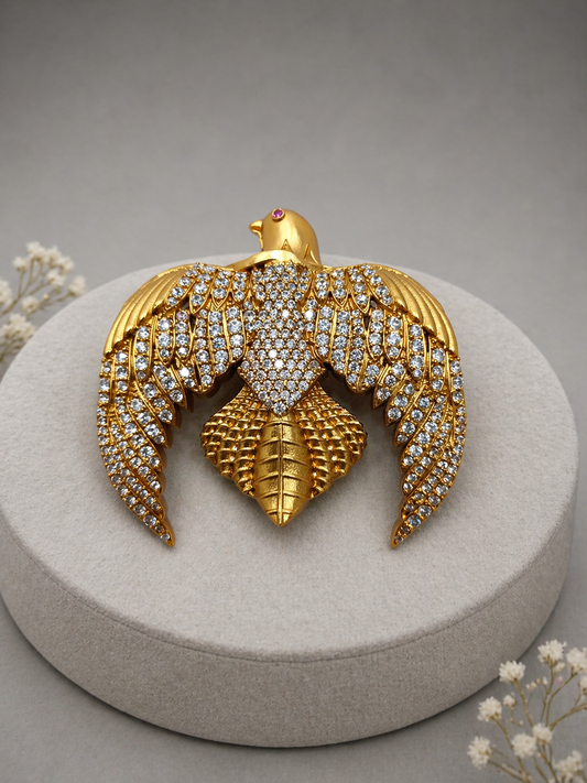 Garuda Golden Royal Eagle brooch-G751800