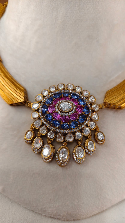 Moissanite Hasli Choker Set-G428800