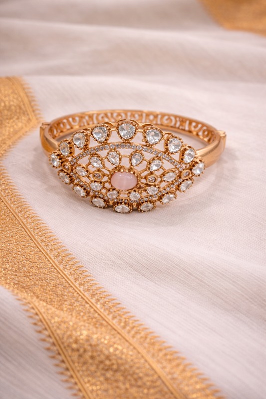 Elegant Mossonite Bangle Bracelet