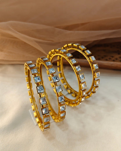 Polki Kundan Bangle Set(Set of 4)-G755000