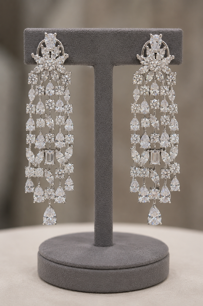 Radiant Tiered Diamond Statement Necklace-G75